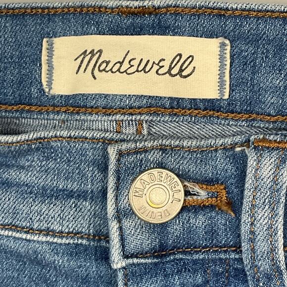 Madewell 9" in High Rise Skinny Seamed Step Hem Edition Raw Blue Jeans sz 25 NEW - Picture 9 of 12